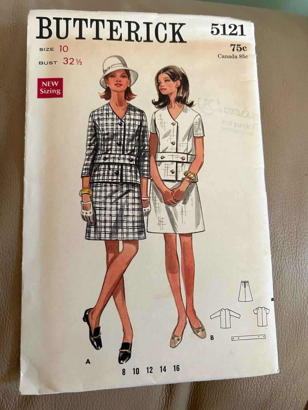 Butterick 5121 vintage dress sewing patterns lot sz 10